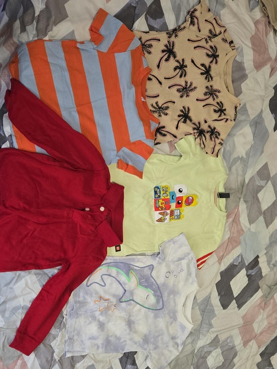 Other - Children's Striped Orange & Light Blue T-Shirt